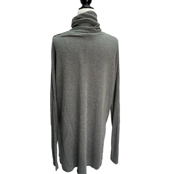 Kit & Ace Grey Jersey Pullover Long Sleeve Turtleneck Tunic Top Size  6 - Picture 5 of 10